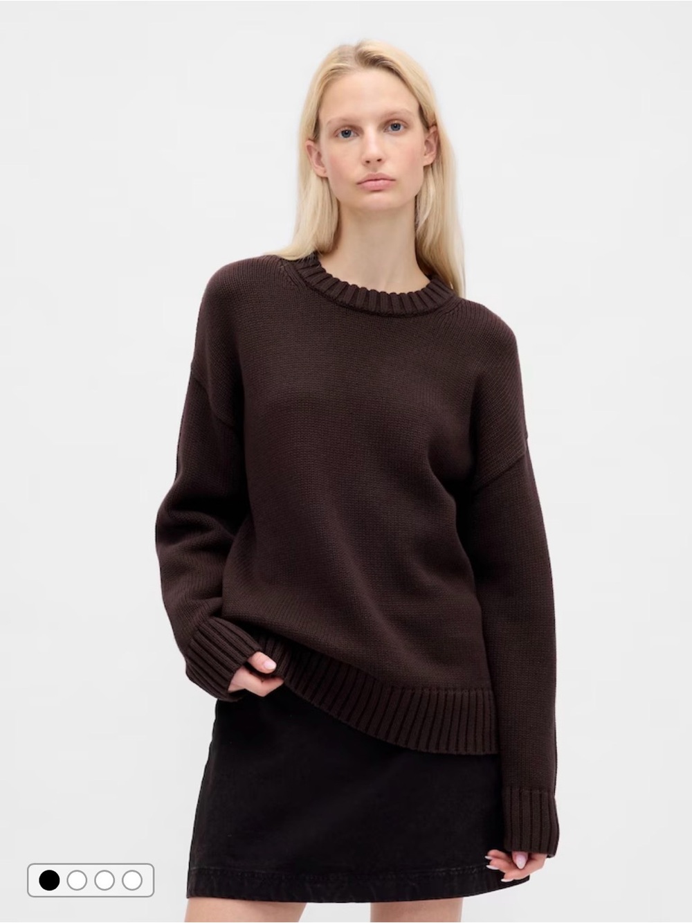 GAP Chocolate Brown Crewneck Sweater